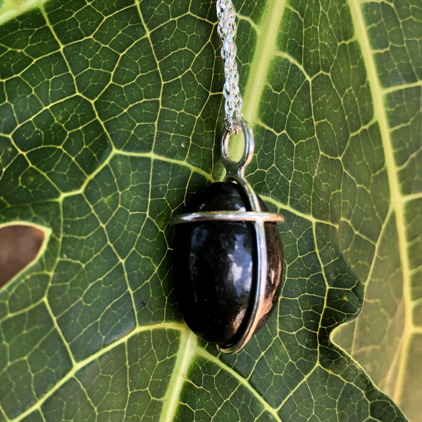 Mt Nungu Granite and Silver Cross on a Silver Chain