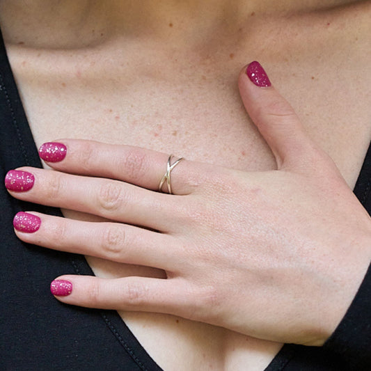 African Silver Infinity Stacking Ring Made in Zimbabwe