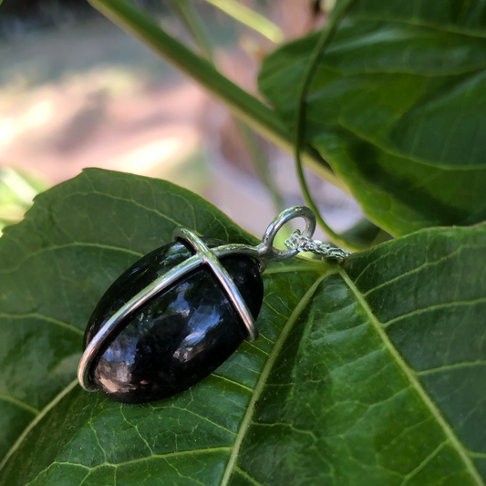 Mt Nungu Granite and Silver Cross on a Silver Chain