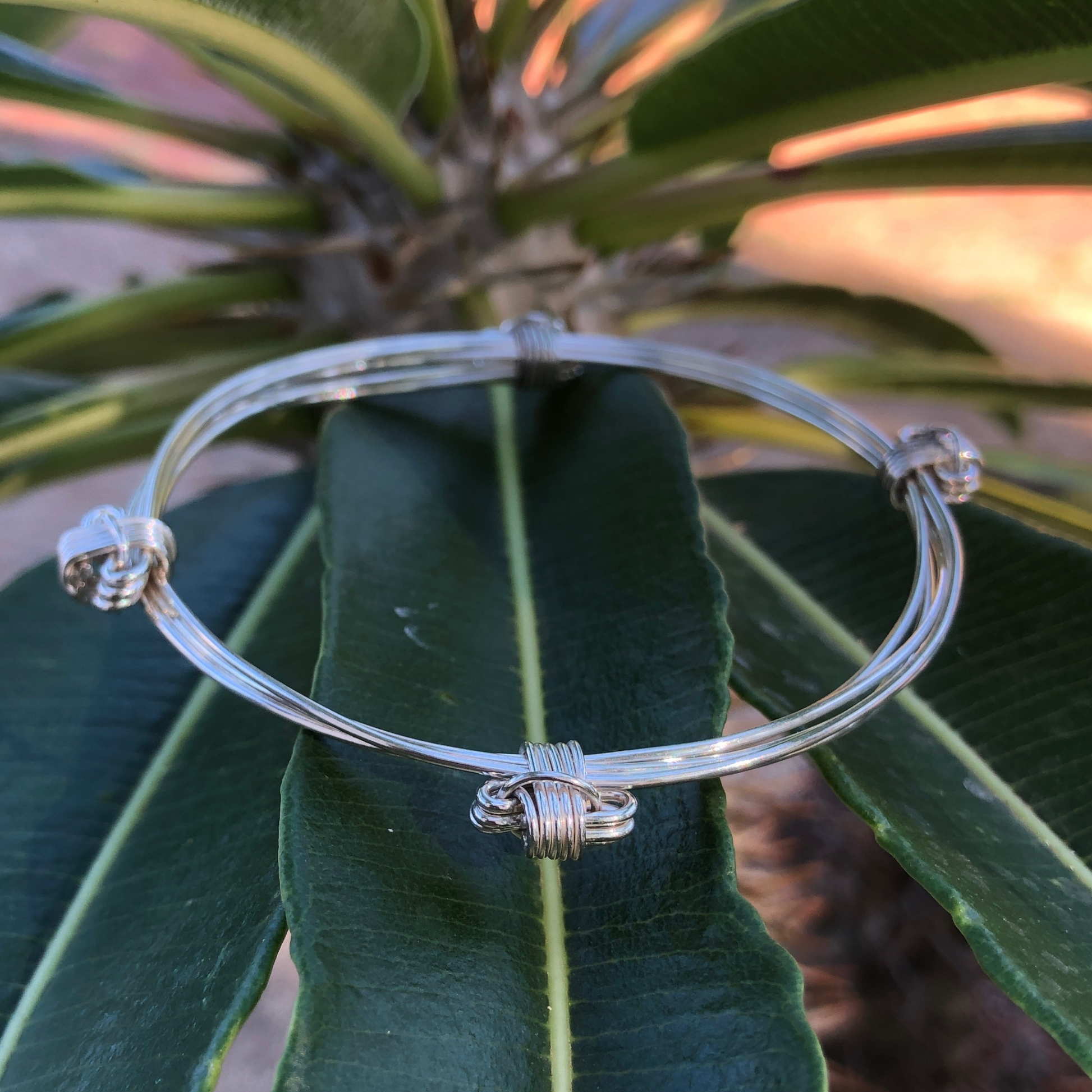 Adjustable 3 strand elephant hair jewelry