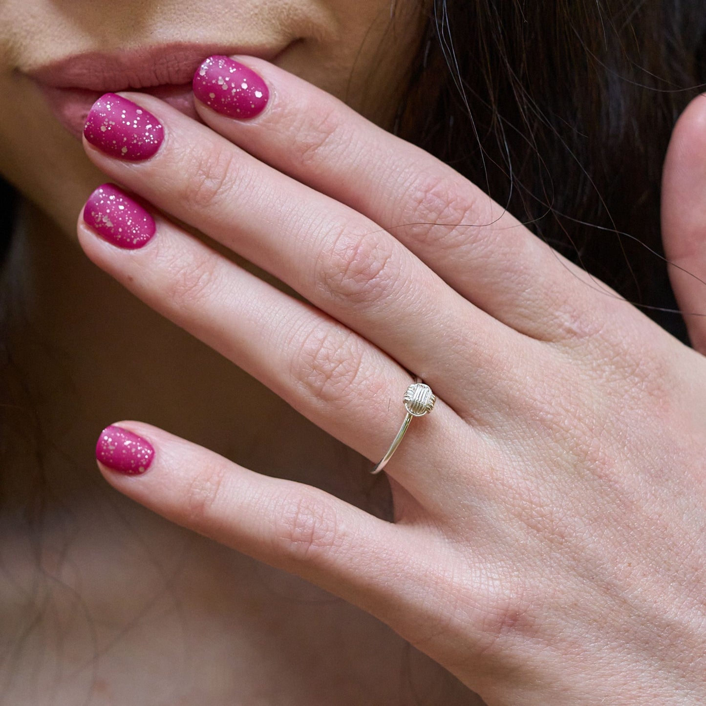 African handmade elephant knot stacking ring