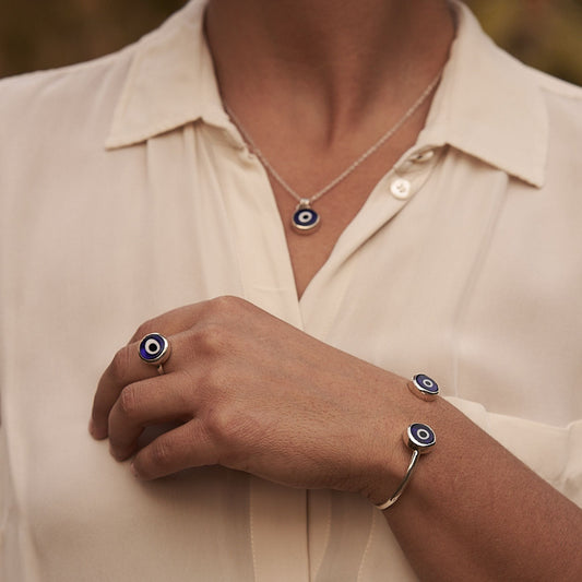 evil eye cuff bangle