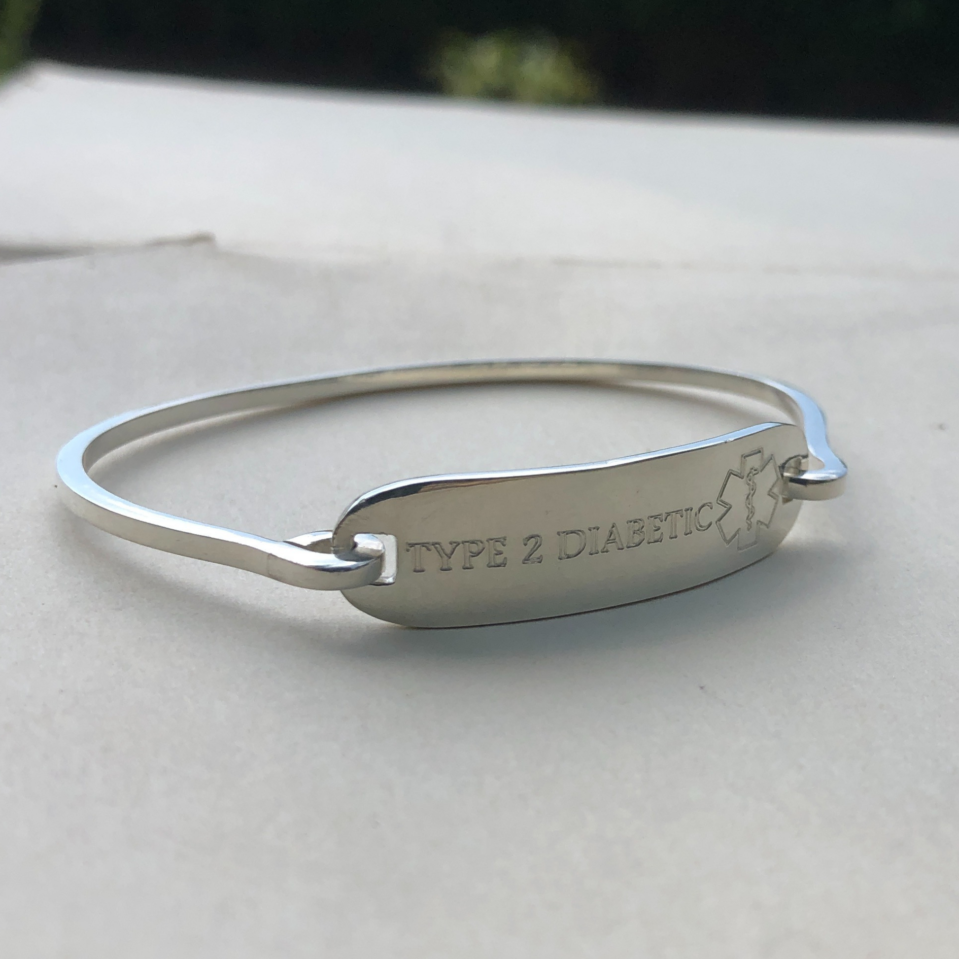 Personalized Medical Alert Bangle made in Zimbabwe, Africa