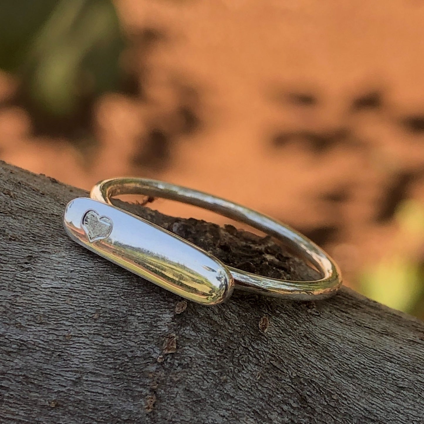 Heart Ring in Silver by The Zuri Collection made in Zimbabwe, Africa