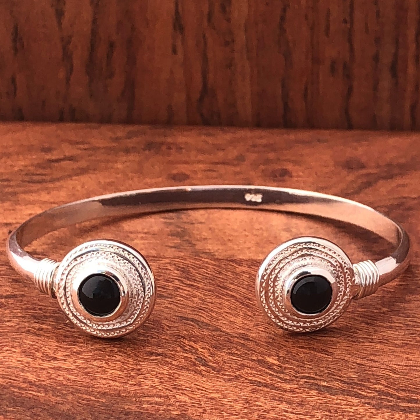 Onyx and Ndoro Double Cuff Bangle