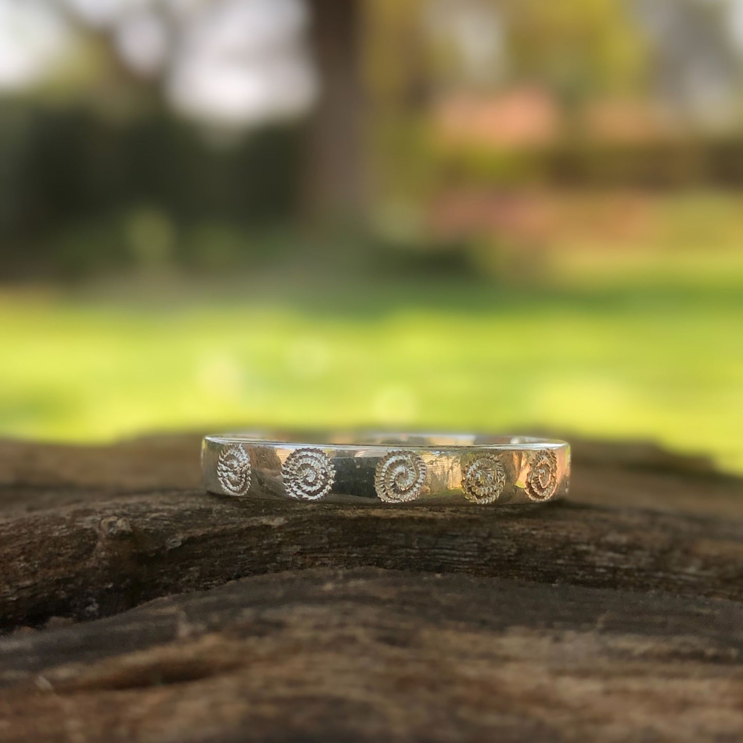 Thin, Silver Ndoro Band Ring Made in Zimbabwe, Africa