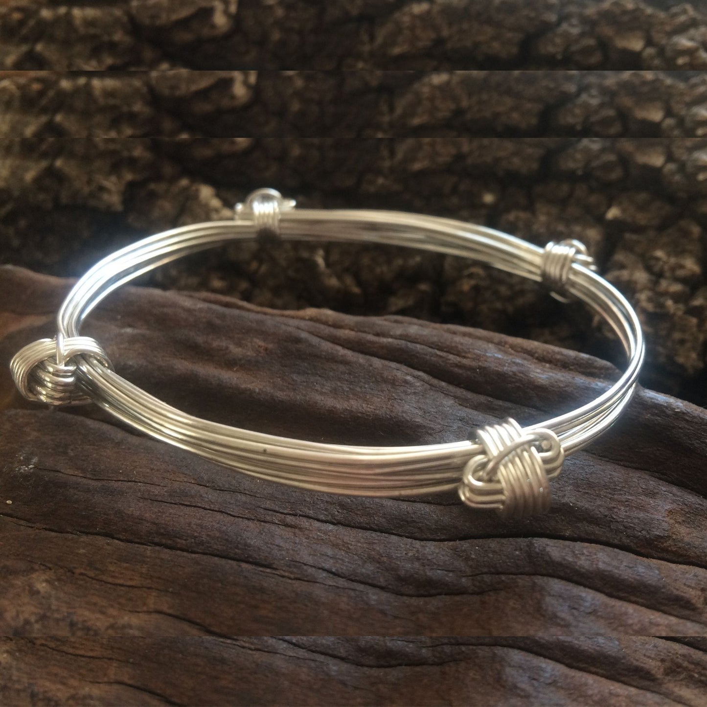 925 Elephant hair Bangle made by the Zuri Collection , Zimbabwe, Adrica