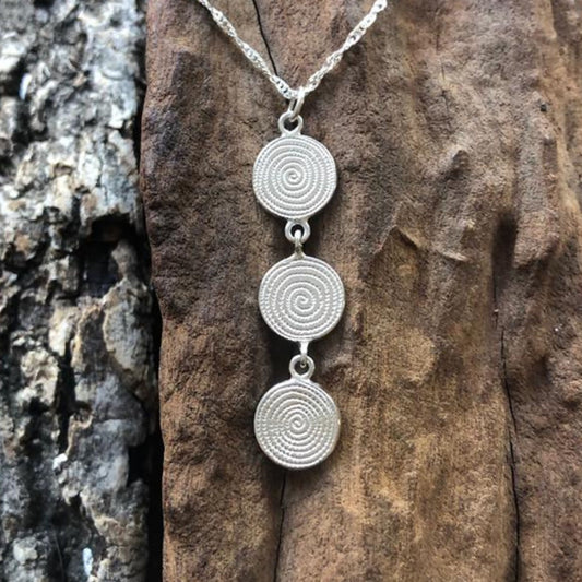 Handmade Triple Ndoro Necklace with Chain Made in Zimbabwe