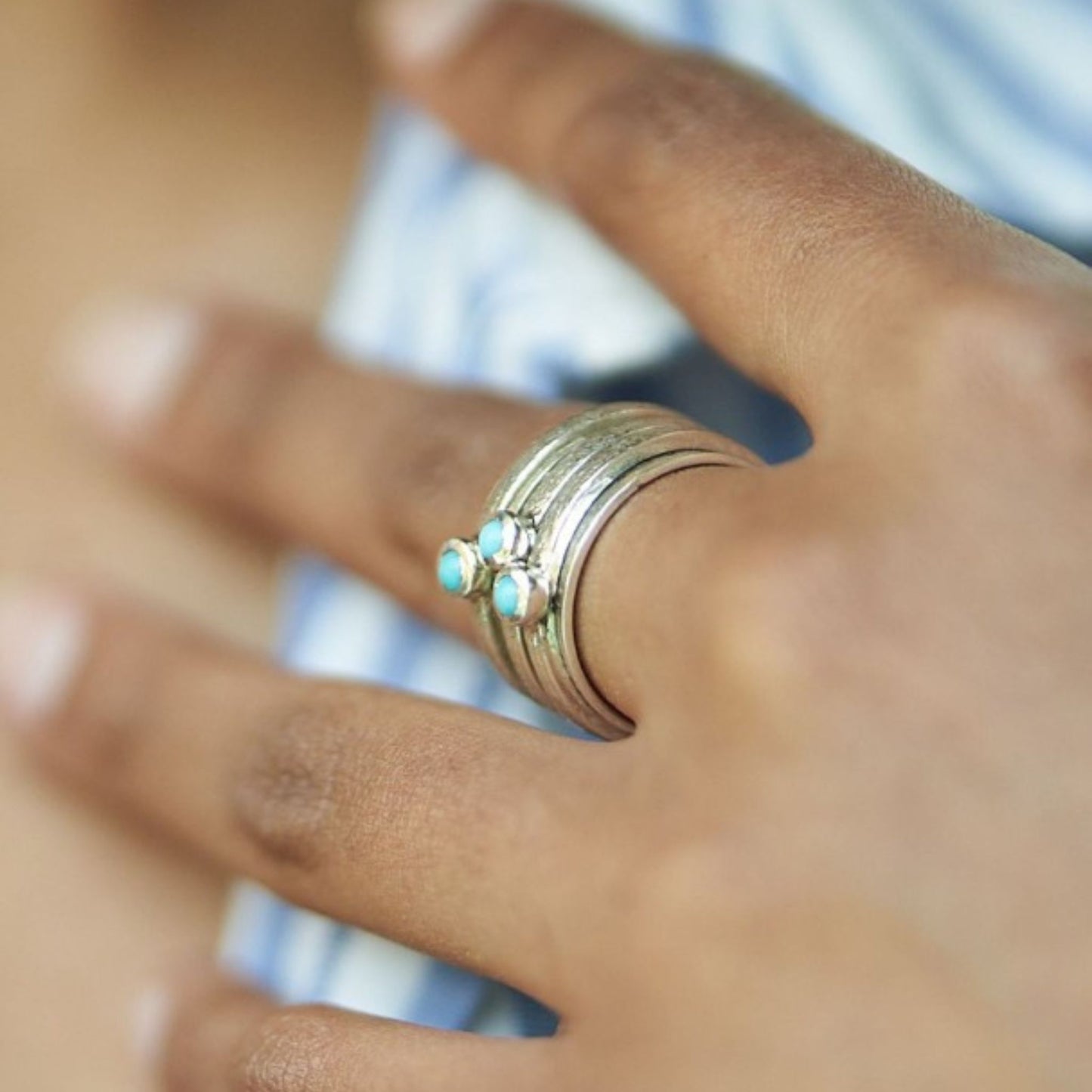 Chunky 925 handcrafted jewellery made by The Zuri Collection.