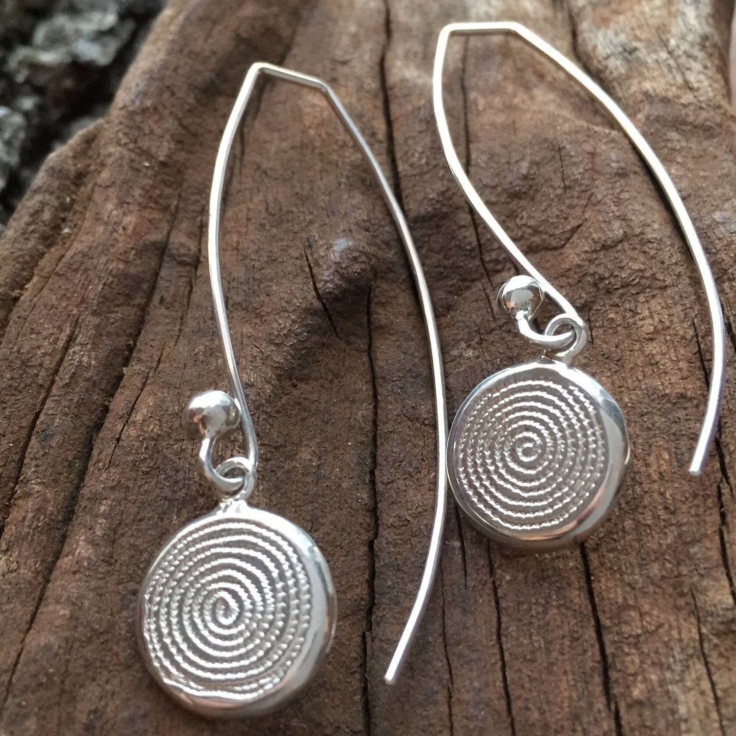 Sterling Silver Ndoro Drop Earrings made in Bulawayo