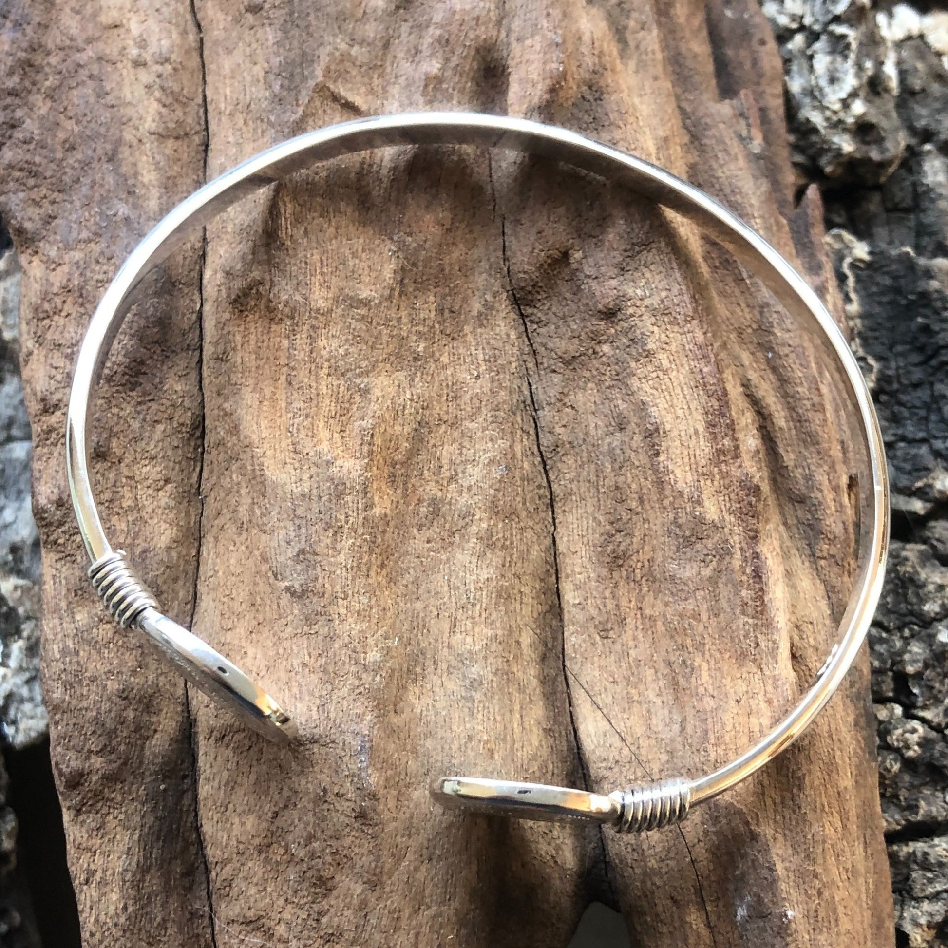 Silver Bangle Made By the Zuri Collection