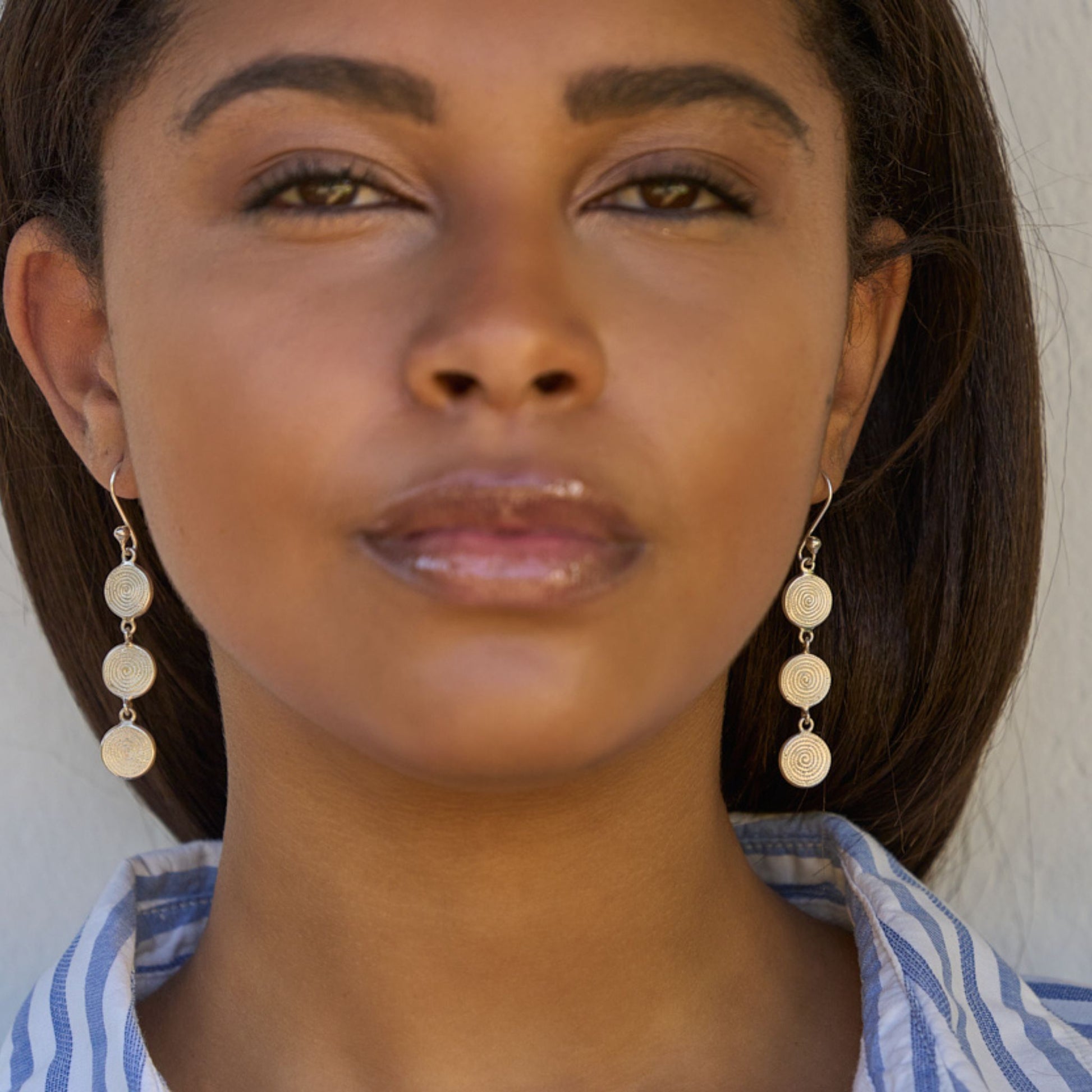 Ndoro Silver Drop Earrings made in Bulawayo