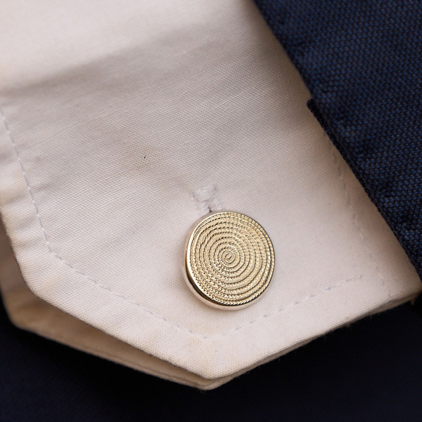 Silver Ndoro Cufflinks Made in Africa, inspired by The Great Zimbabwe Ancient Currency