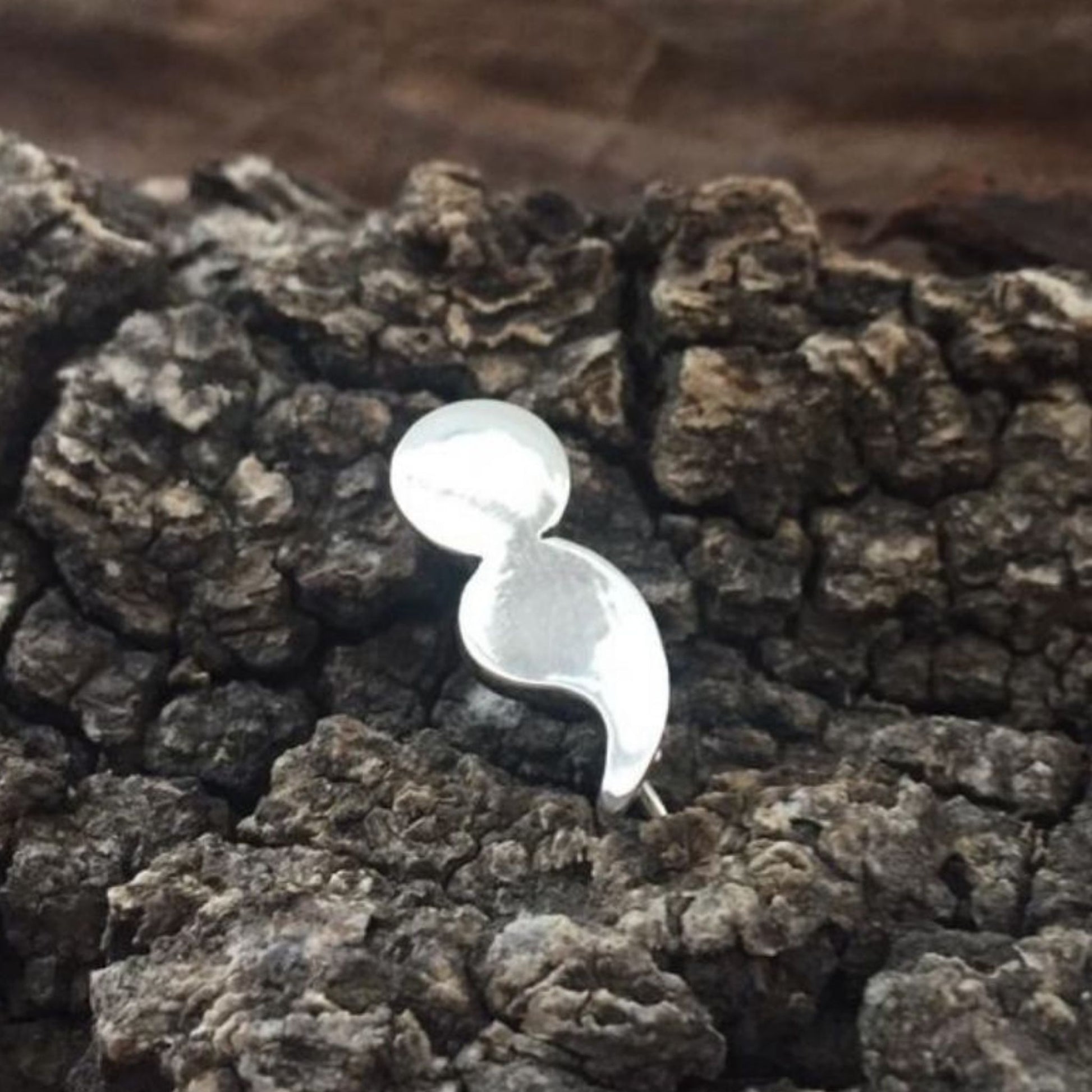 Sterling Silver Semicolon Pin made in Bulawayo  