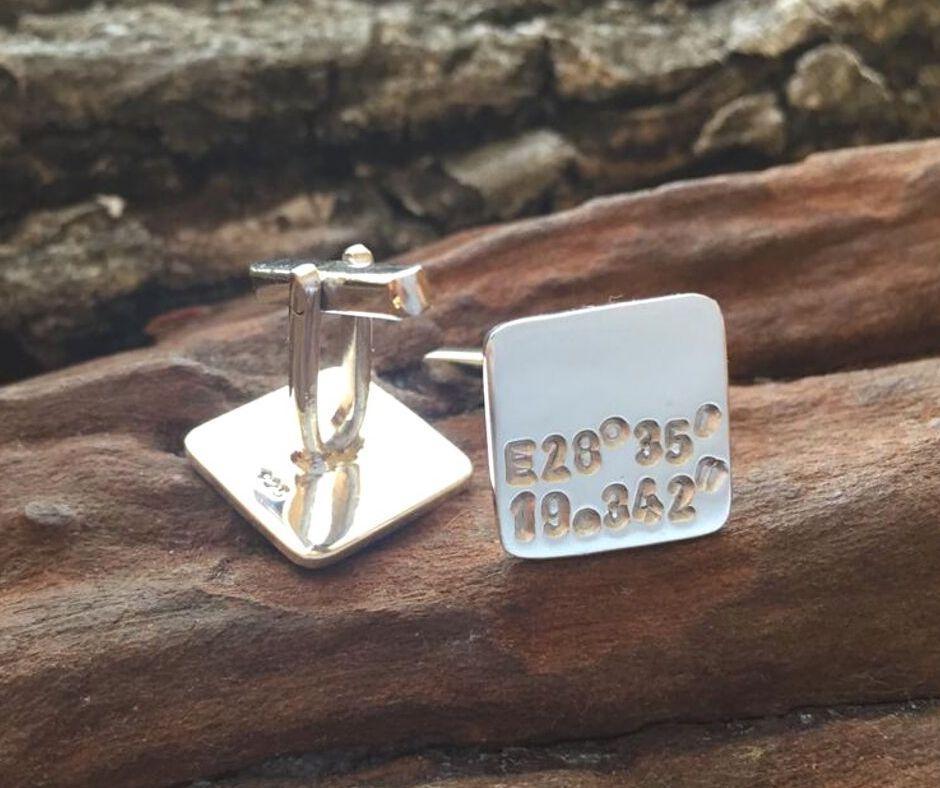 Take Me home Silver Cufflinks Made in Bulawayo 