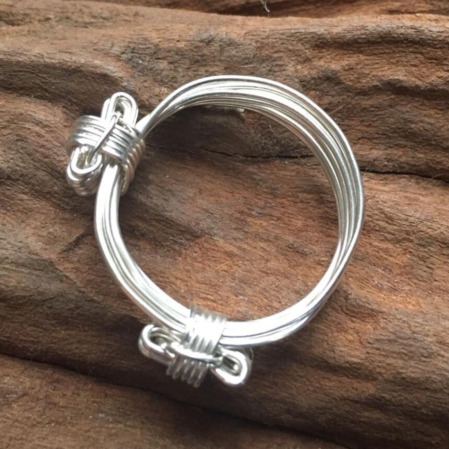 Silver Elephant 2 Knot Ring Made In Bulawayo